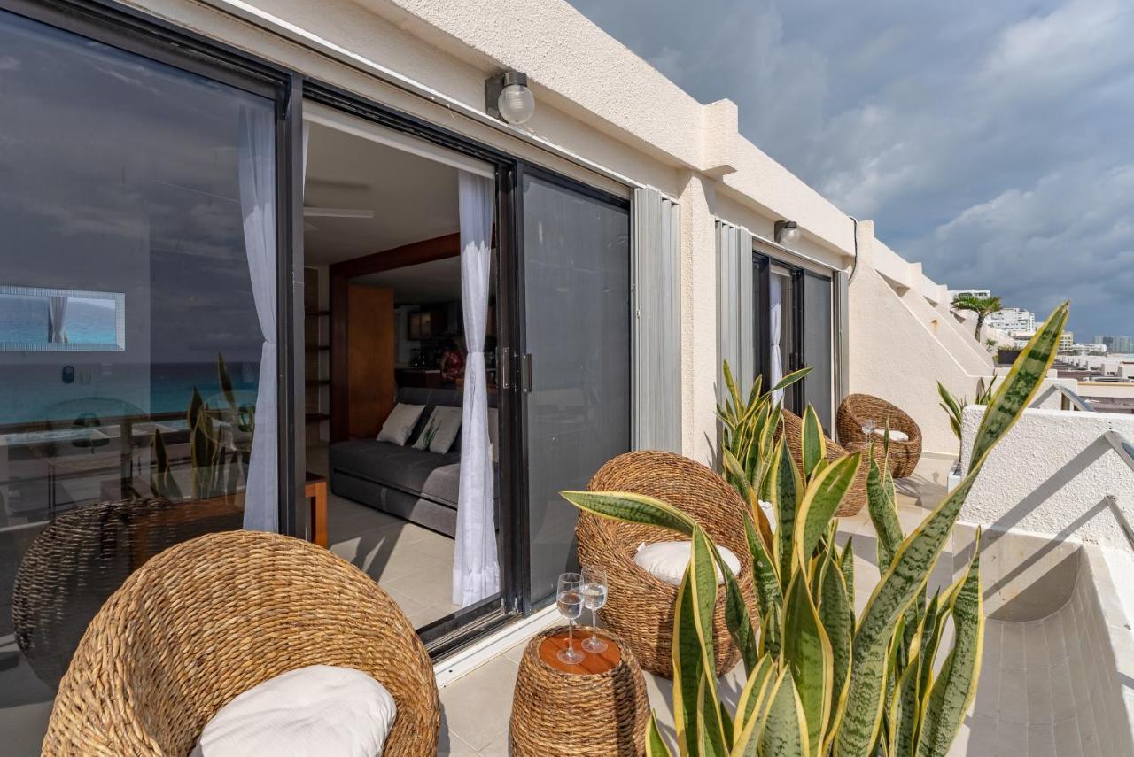 Amazing Caribbean Ocean View At Villas Marlin In Cancún Zewnętrze zdjęcie