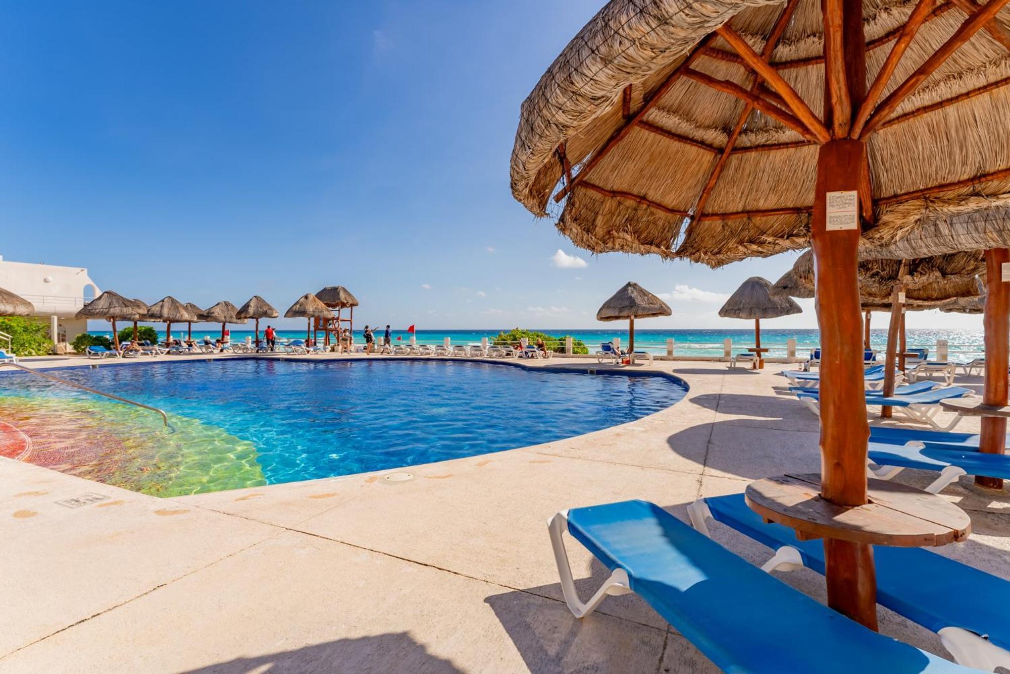 Amazing Caribbean Ocean View At Villas Marlin In Cancún Zewnętrze zdjęcie