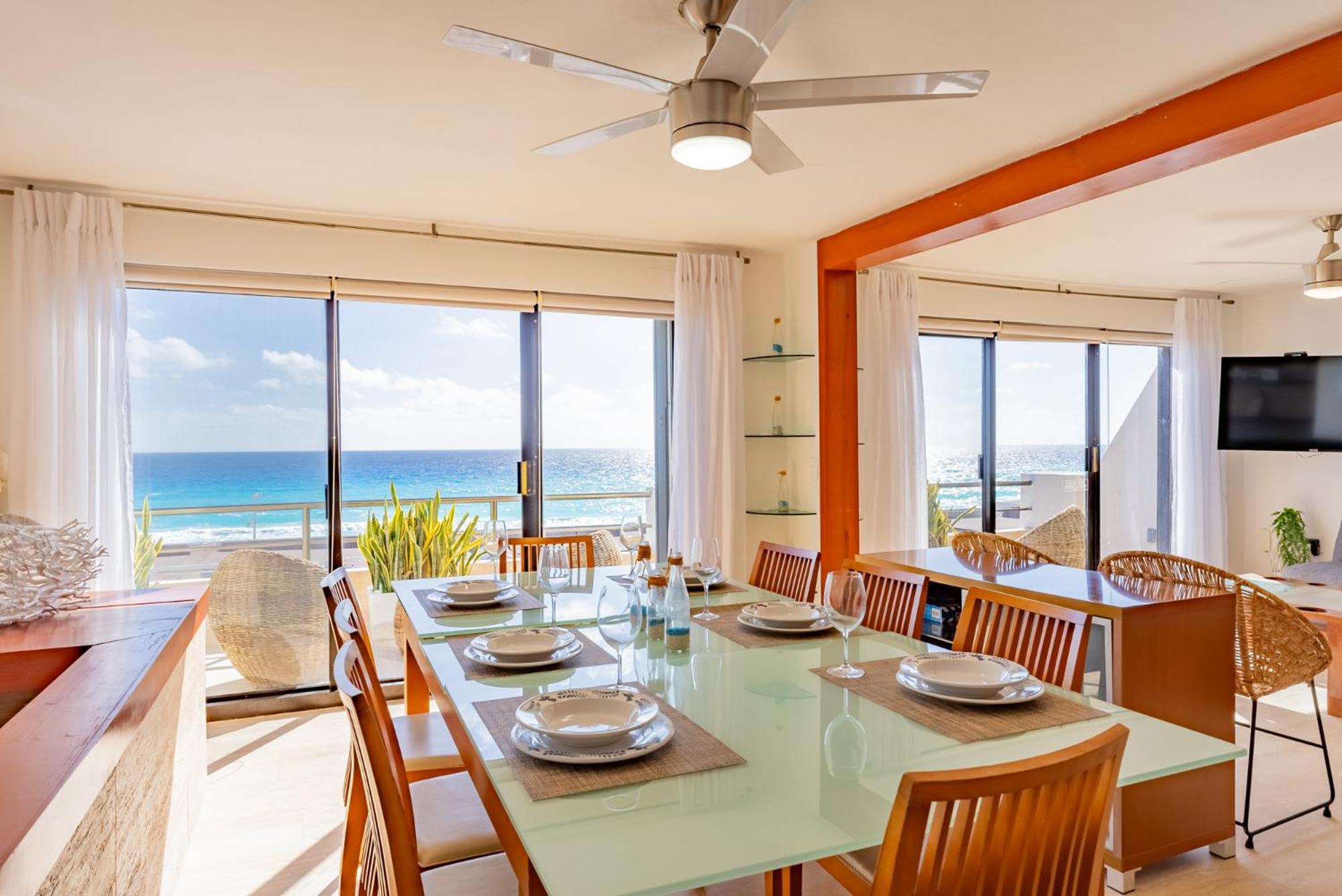 Amazing Caribbean Ocean View At Villas Marlin In Cancún Zewnętrze zdjęcie